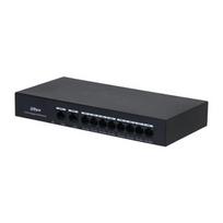 PoE šakotuvas 8*1000Mbps PoE portai ir 2 Uplink 1000Mbps, Port(1-8)-30W, Total-65W