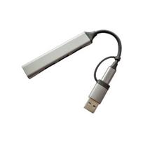 Laidas USB šakotuvas USB 3.0 A+C - 4 x USB A 0.1m