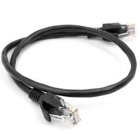 Kabelis Cat5E UTP, 0.5m, juodas