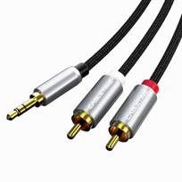 Audio kabelis 3.5mm - 2x RCA, 1.8m