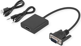 STANDARD Adapterkabel VGA+Audio zu HDMI, 0,23 m (S3211)