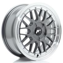 JR Wheels JR23 16x7 ET20-45 5H BLANK Hyper Gray w/ Machined Lip Alloy Wheel