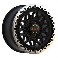 R17x8.5J 5X127 ET37 CB-71.6 Matt Black Machined Lip