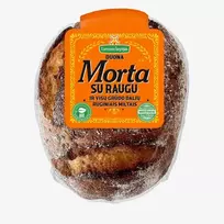 Šviesi duona "Morta" su raugu ir viso grūdo dalių ruginiais miltais 500g