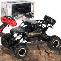 Radijo bangomis valdomas Rock Crawler 4WD metalinis 1:12 juodas