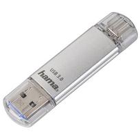 Hama C-Laeta USB flash drive 64GB USB Type-A / USB Type-C 3.2 Gen 1 (3.1 Gen 1) Silver