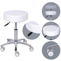 Kosmetologinė meistro kėdutė Mobi Comfy Base white