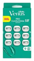 Gillette Venus Pro ComfortGlide Sensitive razor blades, 9 count, stainless steel, for women