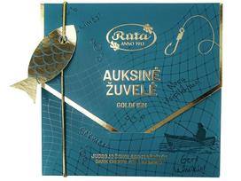 Juodojo šokolado figūrėlė „Auksinė žuvelė“ 45 g