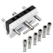 Vertical Center Puncher Pocket Hole Jig Drill Guide Woodworking Tools Central Positioning Automation Doweling Hole Jig