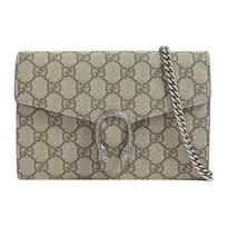 Gucci Dionysus Tigro Galvos Sagtis Logotipas Smėlio Spalvos Pamušalas GG Aukštos Kokybės Sintetinis Drobės WOC Piniginė Per Petį Rankinė Moteriškos rankinės 401231-KHNSN-8642 Basic Set (Bag+Dust Bag)