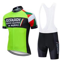 2026 m. vasaros EUSKADI komandos dviratininko marškinėlių ir drabužių komplektas Dviračių apranga MTB dviračio drabužiai Vienodas maillot dviračių apranga Vyriškas dviračių kostiumas Asian size-S