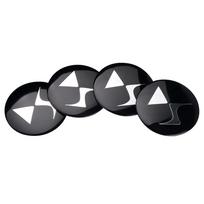 4 vnt. 56/60 mm automobilio emblema, ratlankio centrinis dangtelis, priedai Citroen C1 C2 C3 C6 C8 C4 Picasso Xsara C5 Aircross Cactus Berlingo gray