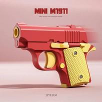 Mini 1911 Vaikų Žaisliniai Pistoletai Modelis 3D Gravitacinis Spausdinimas Fidget Žaislas Vaikams Suaugusiems Streso Malšinimo Žaislas Vaikų Atsipalaidavimo Dovana