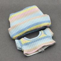 Labubu Doll Baby Clothes Set Knitted Flanged Hat and T-shirt Cute Gift for Kids