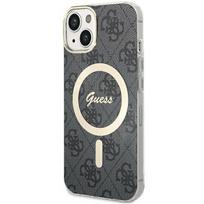 Dėklas iPhone 15 Plus Guess Hardcase 4G MagSafe Juodas