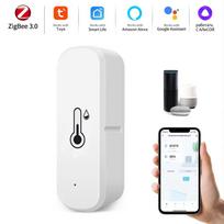Zigbee Temperatūros Drėgmės Jutiklis Vidaus Lauko Higrometras Termometras Detektorius Išmanus Gyvenimas Nuotolinis Valdymas Su Alexa Google