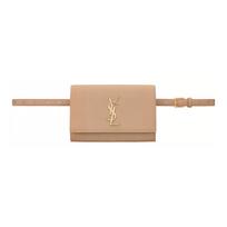 Yves Saint Laurent Ysl Kate Auksinis Logotipas Įspausta Oda Juosmens Krepšys Moteriškas Juosmens Krepšys Tamsiai Smėlio spalvos 534395-BOW0J-2721 Basic Set (Bag+Dust Bag)