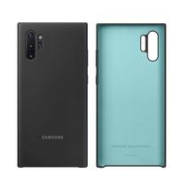 Originalus Samsung skysto silikono dėklas Samsung GALAXY Note10+ Note 10 Plus Note 10+ minkštas smūgiams atsparus korpusas juoda