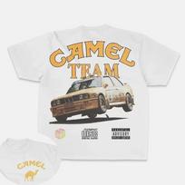 Retro automobilio Camel cigarečių marškinėliai Vintage medvilniniai viršutiniai drabužiai T-shirt trumpomis rankovėmis Laisvalaikio gatvės apranga Per dydį Moterims Vyrams Apranga Motosportas S