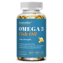 Omega-3 Fish Oil Capsules - Brain,Skin,Nails,Bone,Joint Health 120 Capsule 120 Capsules