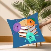 Cartoon B-Bumble Nums HumbleS Pillow Case Soft Plush Fabric Double Sided Print Decorative Home Living Room Gift Cushion 30cm x 30cm