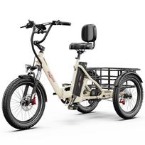 Elektrinis dviratis Onesport OT30 Pro 20  500W variklis Sulankstomas elektrinis krovininis dviratis Shimano 7 pavaros Dvigubi diskiniai stabdžiai 48V 18AH Maksimali apkrova 180Kg juoda