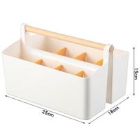 Didelės talpos sukraunamas stalo rašiklių laikiklis dažams, žymekliams, teptukams ir kanceliarinėms prekėms Small 16x17.3x15.5cm