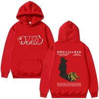 Rapper Madvillain Mf Doom Album Madvillainy Graphic Hoodie Men Women Casual Cotton Vintage Pullover Hip Hop Oversized Hoodies S