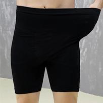 Vyriškos aukšto juosmens kūną formuojančios kelnaitės - Pilvo kontrolė, sėdmenų pakėlimas, lieknesni šlaunys ir kojos. XXL (100-120 KG) juoda