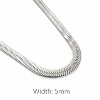 Minimalist Unisex Snake Choker Chain Necklace Stainless Steel Herringbone Gold Plated Boho Vintage Jewelry Gift For Women Men 40cm
