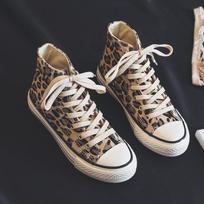 Pavasario ir rudens mados moteriški drobiniai aukštakulniai batai Interneto įžymybių leopardo raštais laisvalaikio batai 35 leopardo rašto spalva