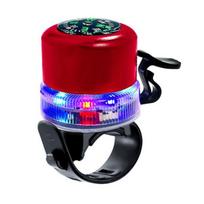 Elektrinis dviračio skambutis su kompasu, RGB šviesa, įkraunamas USB, MTB, plento, kalnų dviračio vairo signalas, dviračio priedai raudona