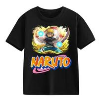 2026 new Naruto Kids Tshirt  Cartoon character print pure cotton shortsleeved roundneck shirt S