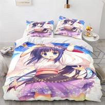 3D Print Anime Kawaii Sexy Girl Bedding Set,Duvet Cover Comforter Bed Set Quilt Cover Pillowcase,King Queen Twin Size Boys Girls Tool 135x200cm 2pcs
