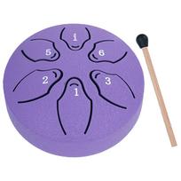 3 colių 6 natų lietaus būgnas Instrumentas Mini rankinė pan būgnas Perkusiniai muzikos instrumentai jogai Meditacijai violetinė