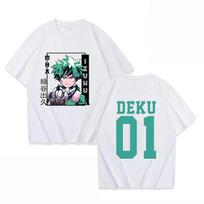 Hot Deku Funny Summer T-Shirt Harajuku Anime Print Fashion Short Sleeve Summer Casual T-Shirt Tops S