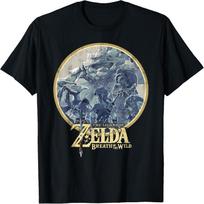 Nintendo Zelda Breath Of The Wild Akmens Ženklelio Grafinis Marškinėlis Marškinėlis S juoda
