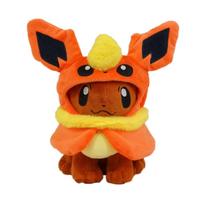 7 stiliai 8  Pokemon Eevee Pončas Umbreon Espeon Jolteon Vaporeon Sylveon Flareon pliušinė lėlė kimštiniai žaislai oranžinė