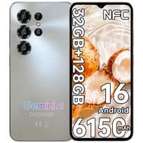 DOOGEE NOTE56XPRO Android 16 Išmanusis telefonas, 32GB RAM+128GB ROM/2TB Išmanusis telefonas, 6150mAh Išmanusis telefonas 8,45 mm plonas, 6,56  HD+ Ekranas, 13MP+8MP, NFC/Gemini Al natūrali
