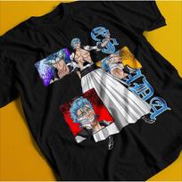 2026 Grimmjow Tshirt Bleach Anime TShirt Espada N 4 Shirt Womens Round Neck Short Sleeve S