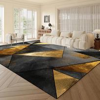 Modernus prabangus geometrinis kilimas svetainės dekoravimui Kilimai didelio ploto miegamojo persirengimo kambario dekoras Kilimas neslystantis kavos staliuko kilimėlis 60x90cm