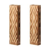 Bohemia Type Wall Mounted Vases Handmade Wood Wall Art Flower Holder for Living Room Bedroom and Study Decoration