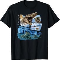 Jurassic World Rebirth Spinosaurus Attack T-Shirt S juoda