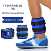 Adjustable Weighted Sandbag Wraps for Running, Dance, and Yoga - Suitable for Adults and Children 1kg (2 pieces, each 0.5kg) mėlyna
