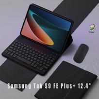 For Samsung Tab S9 FE Plus+ 12.4  Protective Case SM-X610/X616, Stand with Keyboard and Mouse