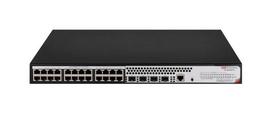 28 prievadų, 24 PoE prievadų komutatorius Hikvision DS-3E2528P-H (valdomas L2, 4xSFP, 370W)