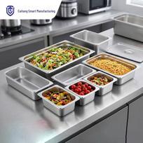 Stainless Steel Gastronorm Pans and Lids
