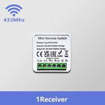 Wireless Light Wall Switch Relay Receiver RF 433Mhz 1/2/3Gang Panel Switch Remote Control Interruptor for LED Lamp
