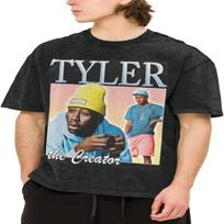 BRGSIUQSG Men's Tyler Rapper The Creator Vintage T-Shirt Cotton Short Sleeve Tee S juoda